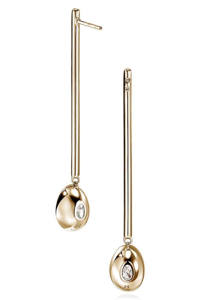 JH Lovestruck 14k Gold Lab Grown Diamond Drop Earrings, Alternate, color, GOLD