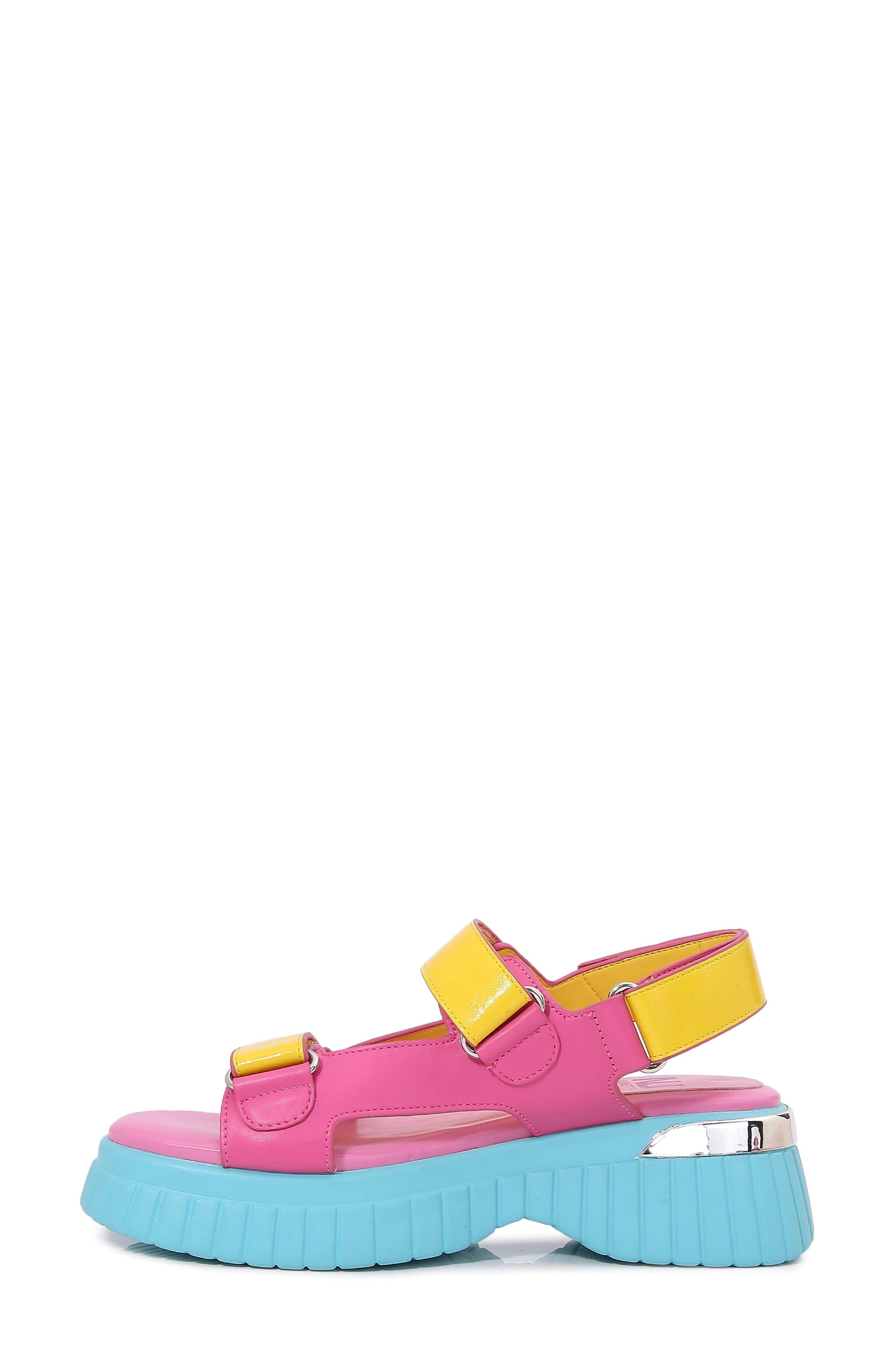 Bayside Platform Sandal, Alternate, color, PINK MULTI