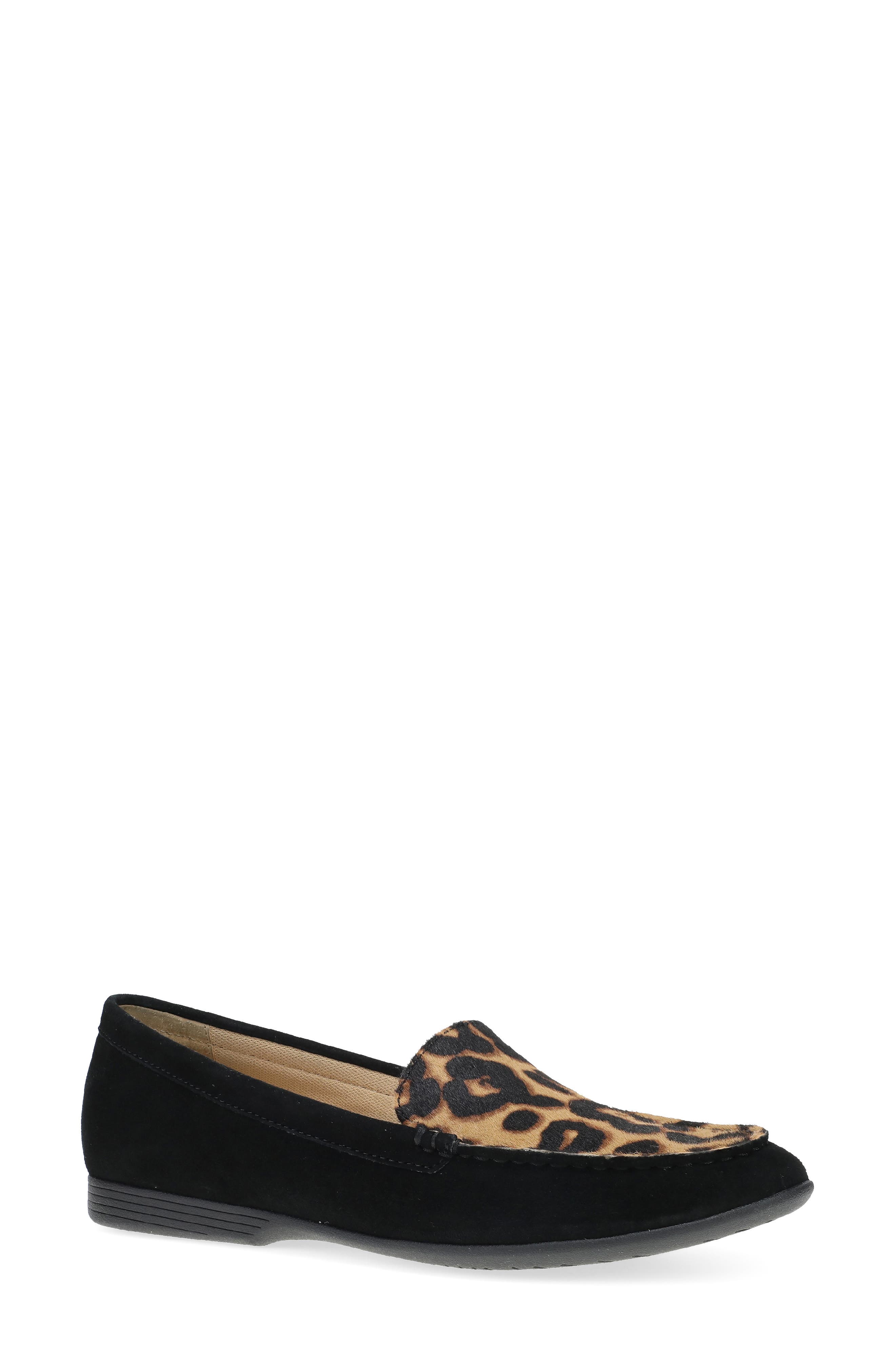  Black/ Leopard Suede