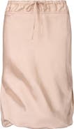 STAUD Odette Silk Midi Skirt