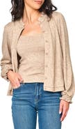 GIBSONLOOK Ruffle Accent Cardigan