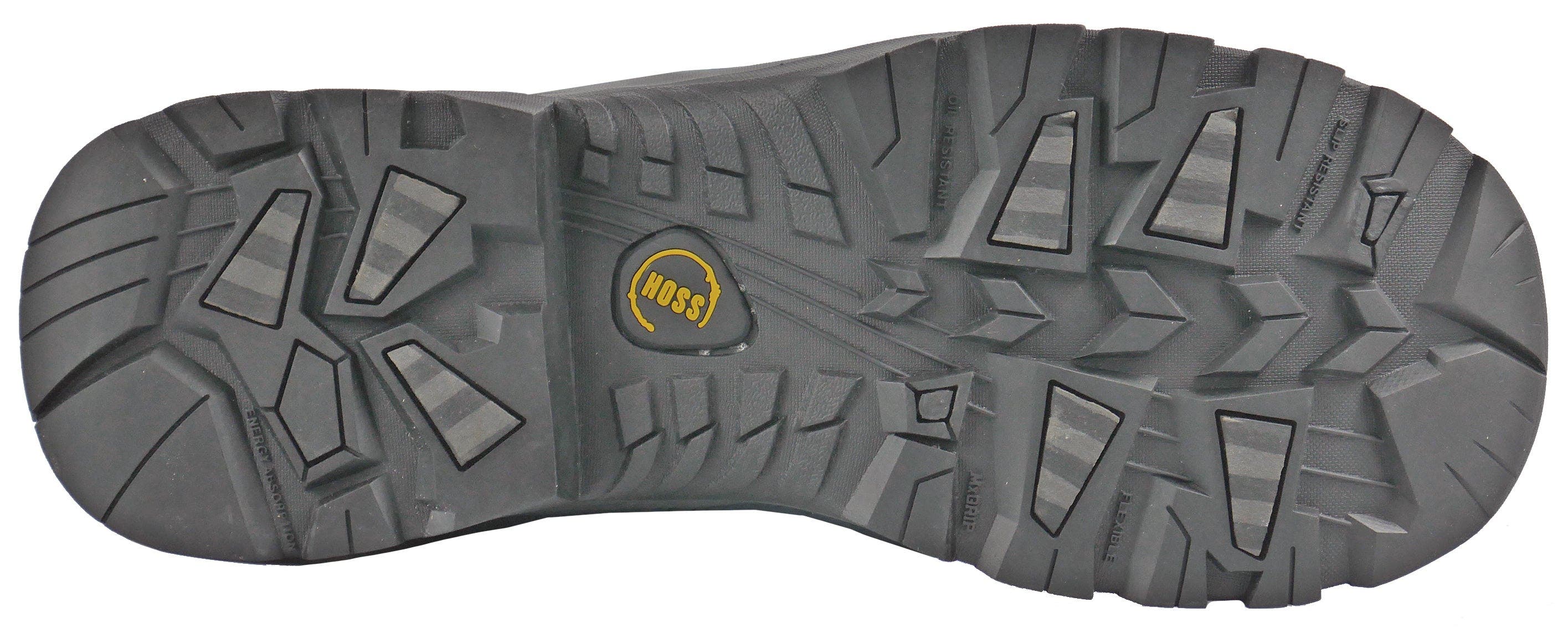 Hoss Boot Company HOSS Chiller Composite Toe Insulated Waterproof Work Boot, Alternate, color, Dark Grey With Yellow Accents