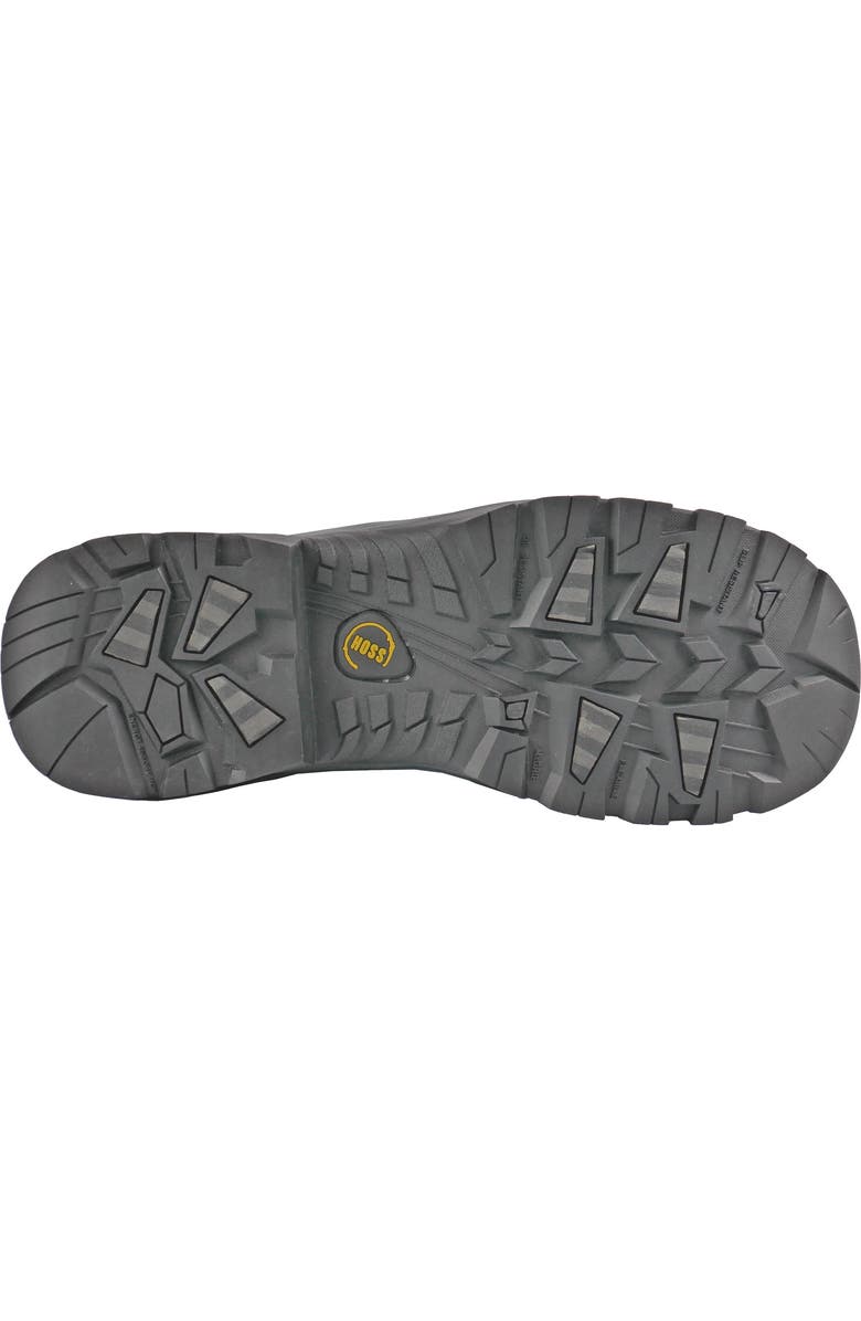 Hoss Boot Company HOSS Chiller Composite Toe Insulated Waterproof Work Boot, Alternate, color, Dark Grey With Yellow Accents