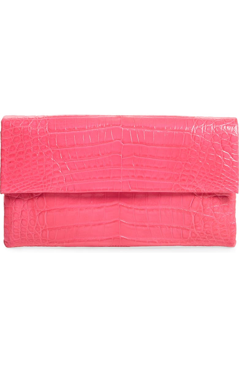 Nancy Gonzalez Small Gotham Genuine Crocodile Clutch, Main, color,