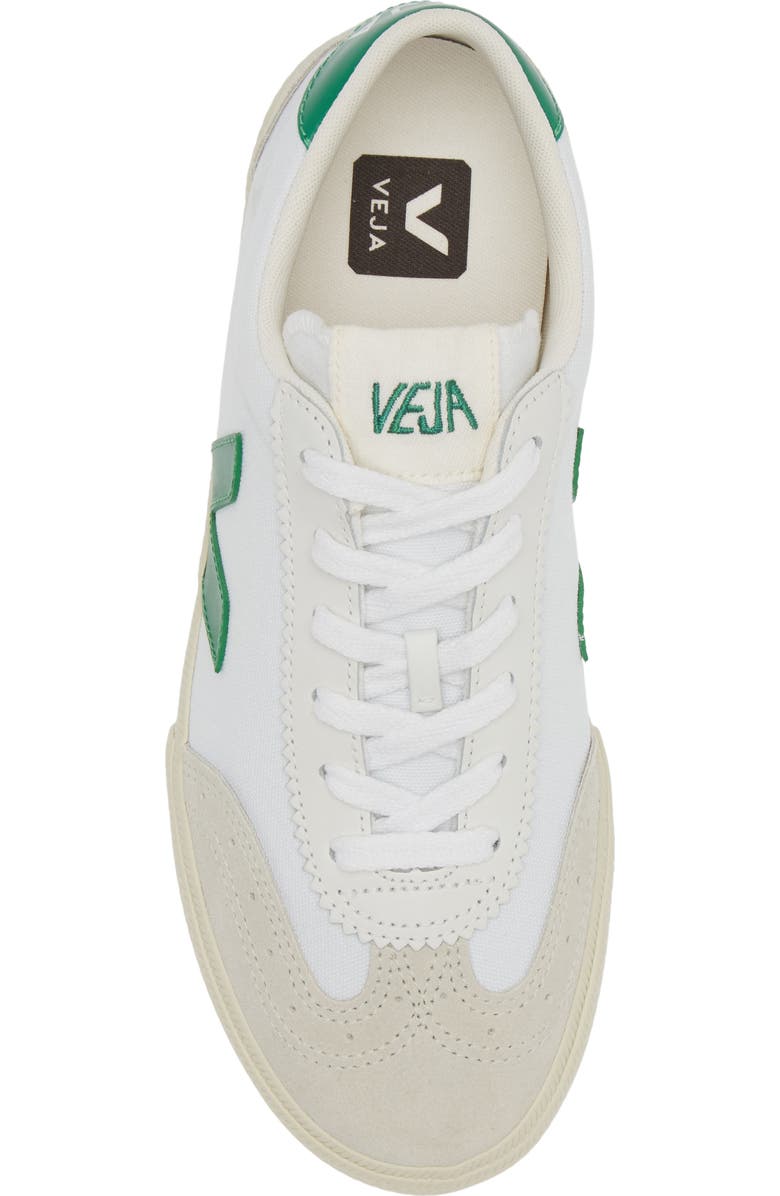 Veja Volley Canvas Sneaker, Alternate, color, White/ Emeraude