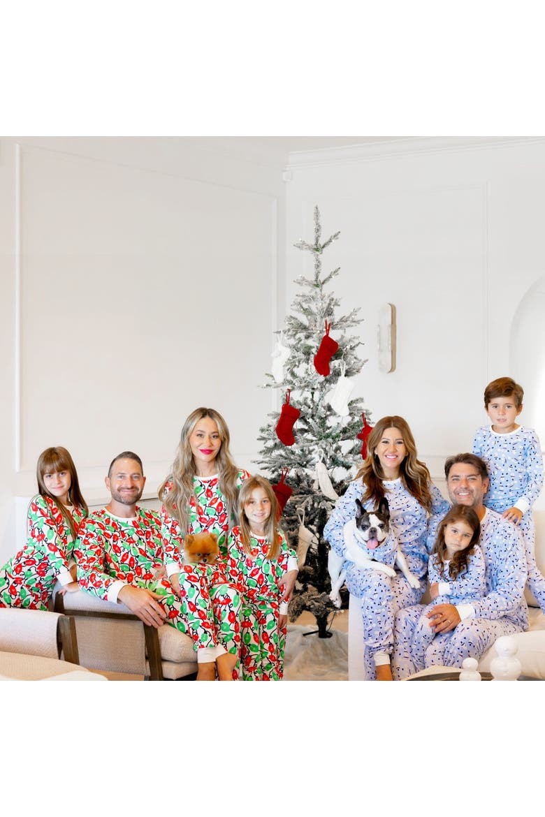 Kids Organic Two-Piece Pajama Set - Holiday Snowmen, Alternate, color, Holiday Snowmen