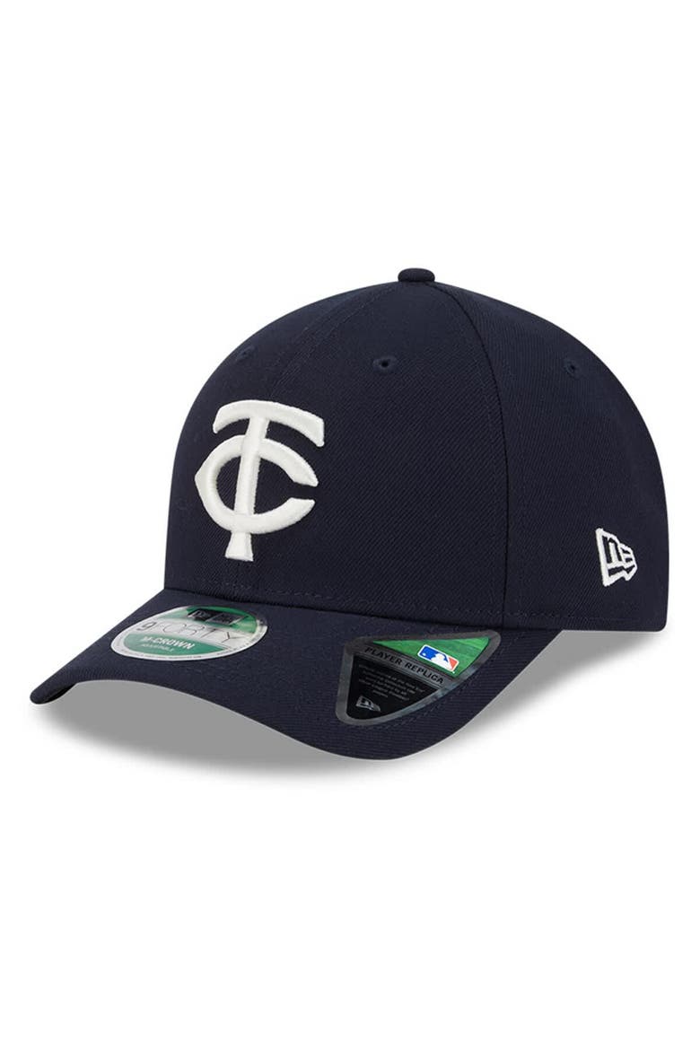 Men's New Era  Navy Minnesota Twins Player Replica 9FORTY Adjustable Hat, Main, color, Navy