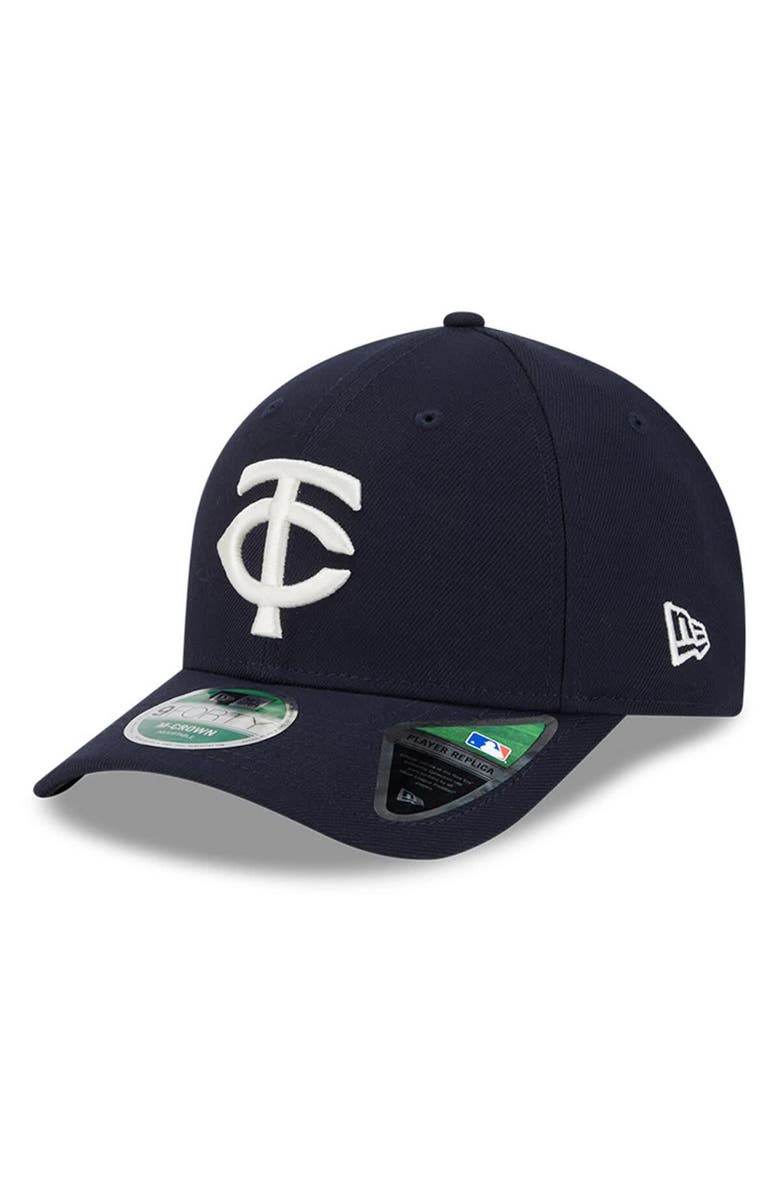 New Era Men's New Era Navy Minnesota Twins Player Replica 9FORTY Adjustable Hat, Main, color,