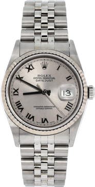 Pre-Owned Rolex Oyster Perpetual Datejust Automatic Watch Stainless Steel and White Gold 36
