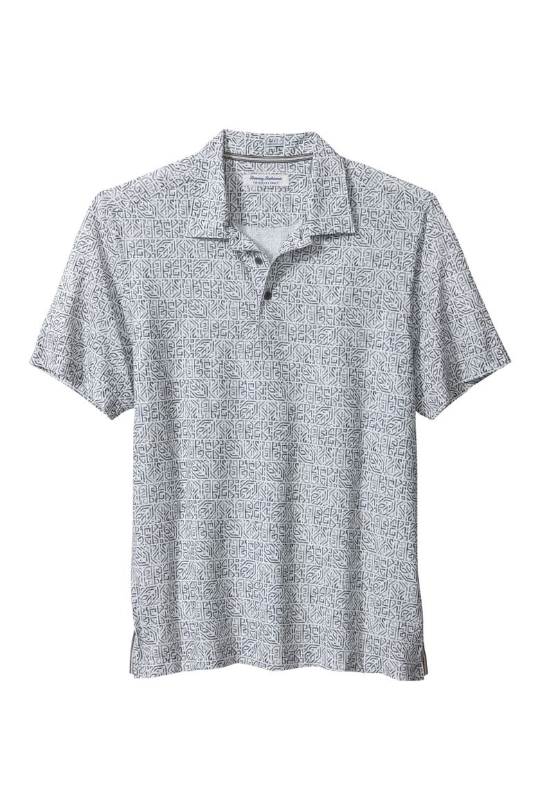 Bahama Coast Mosaic IslandZone® Camp Shirt, Main, color, SHADOW