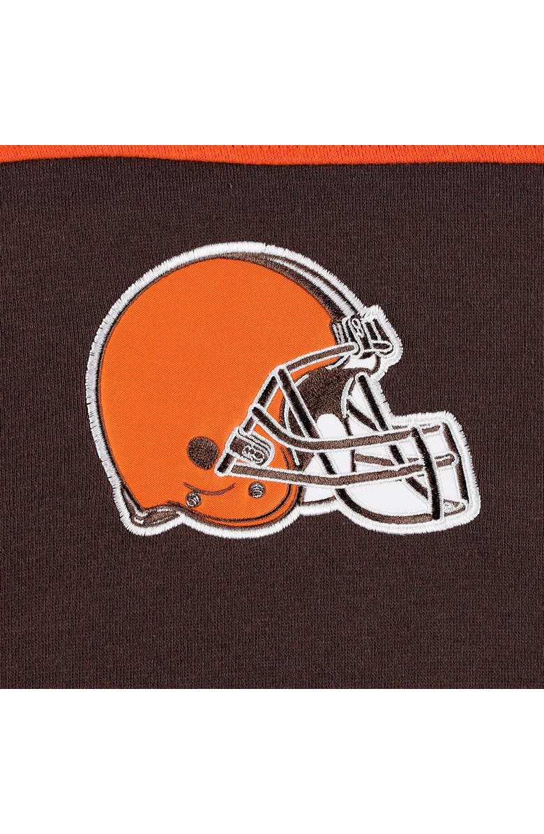 STARTER Men's Starter Brown Cleveland Browns Extreme Full-Zip Hoodie Jacket, Alternate, color, 