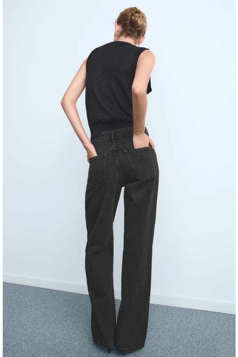 Danila High Waist Wide Leg Jeans, Alternate, color, BLACK DENIM