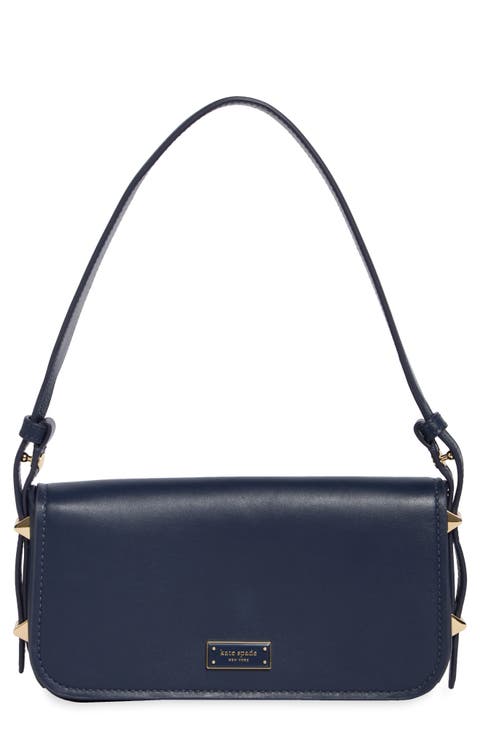 small liv leather east/west shoulder bag