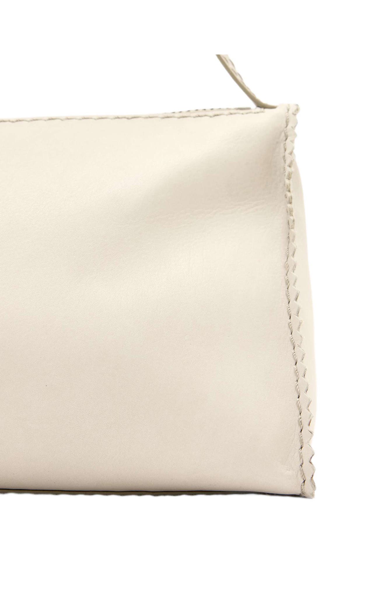 Siloh Leather Shoulder Bag, Alternate, color, ANTIQUE WHITE
