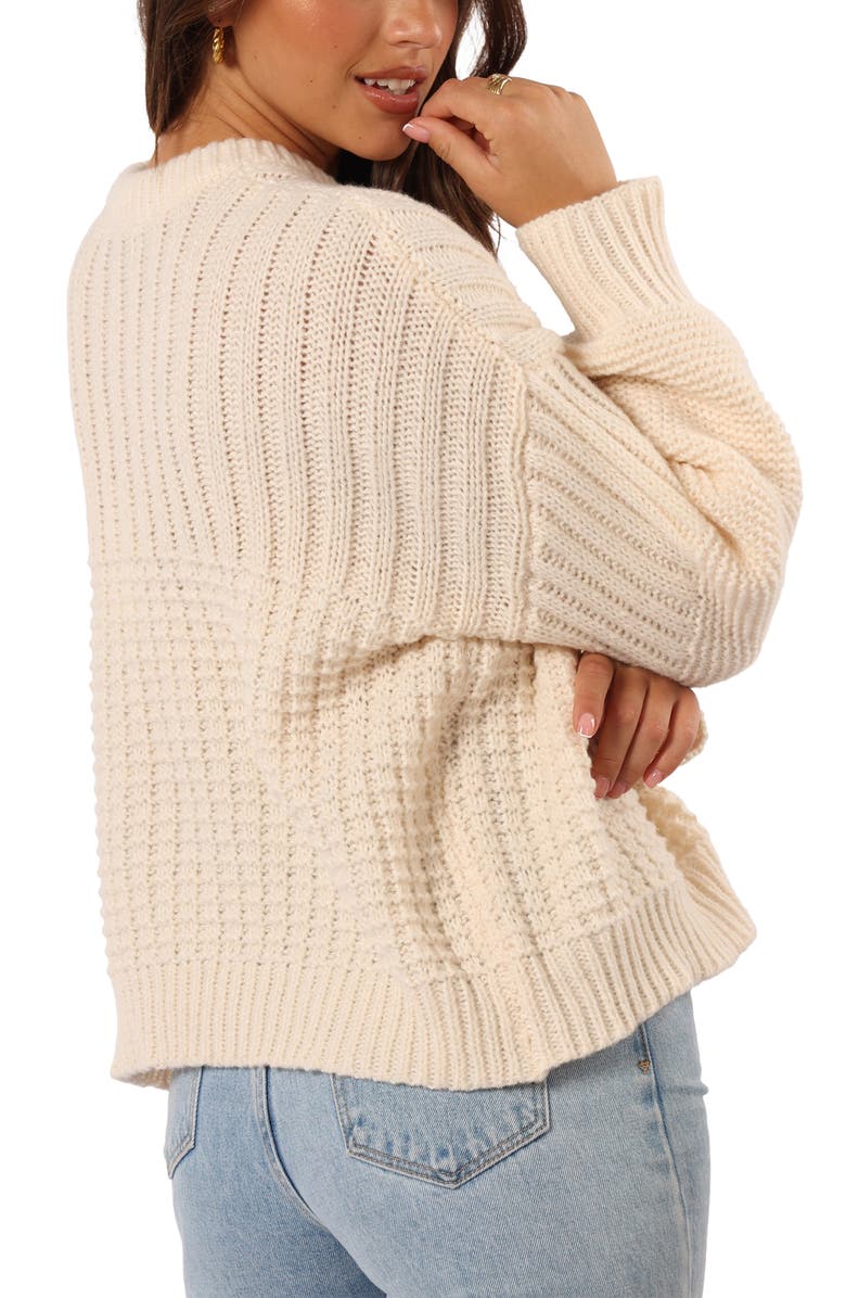 Petal & Pup Alegra Oversize Rib Crewneck Sweater, Alternate, color, 