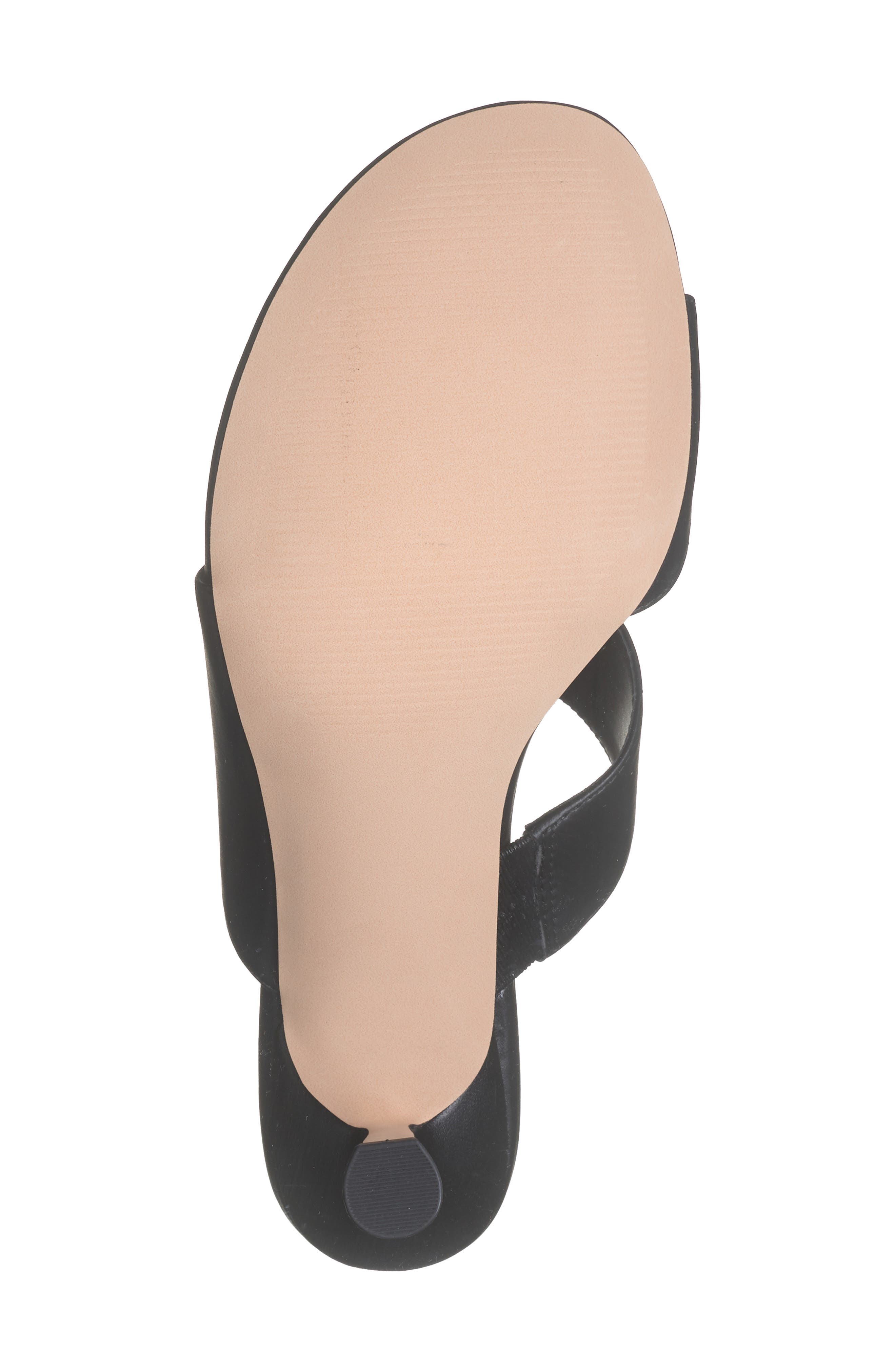 NORDSTROM RACK Adria Flared Heel Sandal, Alternate, color, Black