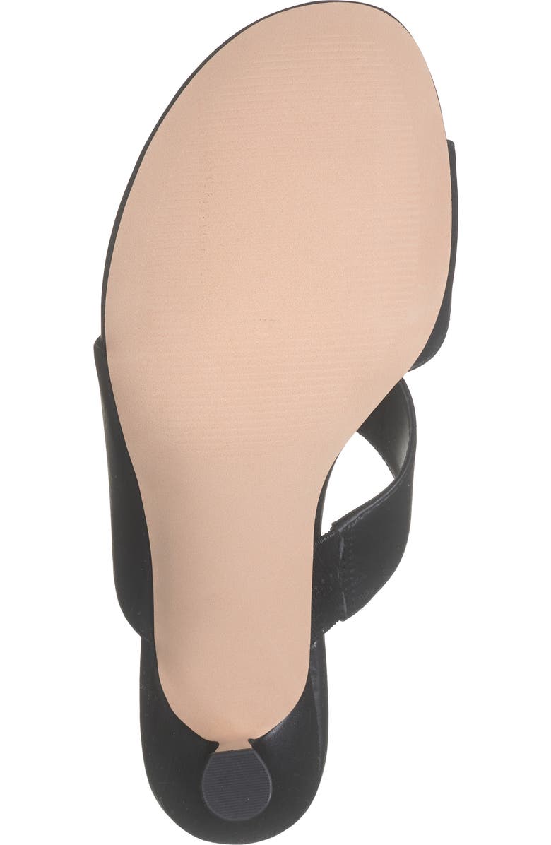 NORDSTROM RACK Adria Flared Heel Sandal, Alternate, color, Black