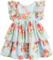 Pippa & Julie Kids' Rylie Rose Ruffle Cotton Party Dress