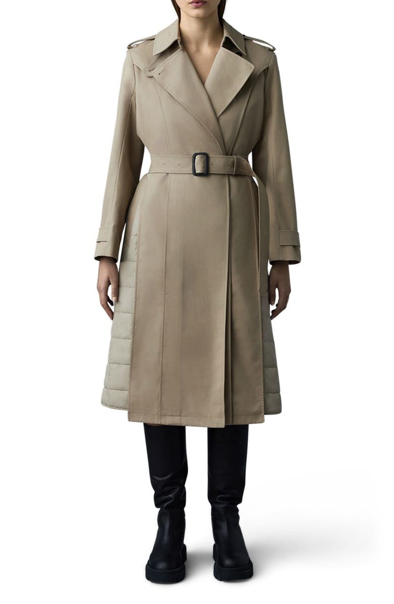 Mackage Astrid Insulated Trench Coat, Main, color,