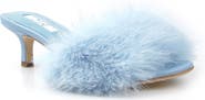 ZIGI Faux Fur Kitten Heel Sandal