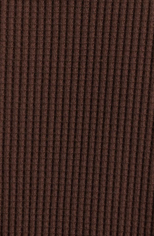 Rails Wells Waffle Knit Shirt Jacket In Brown