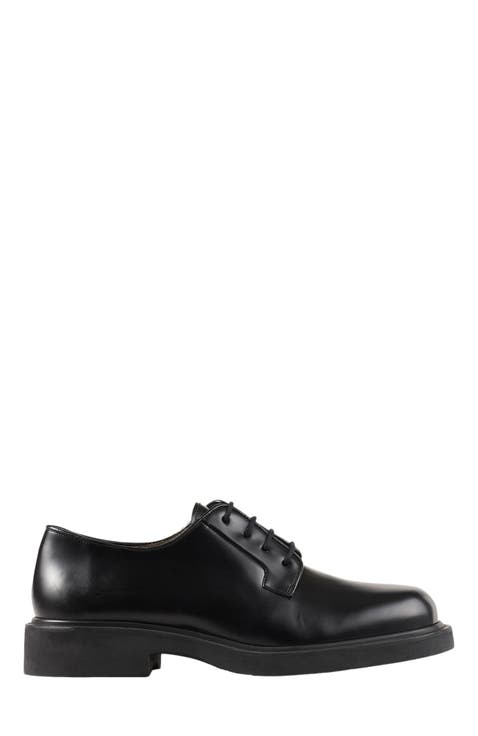 Patent leather dress shoes
