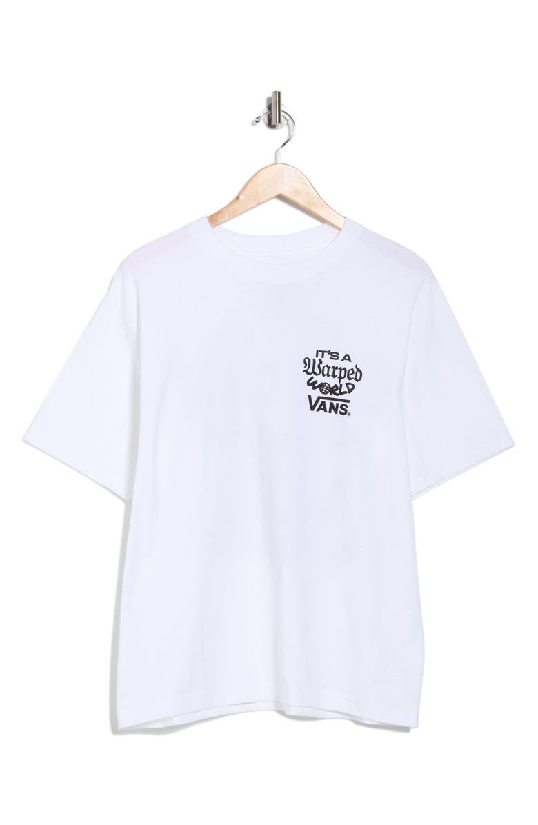 Vans Warped World Graphic T-Shirt, Alternate, color, White