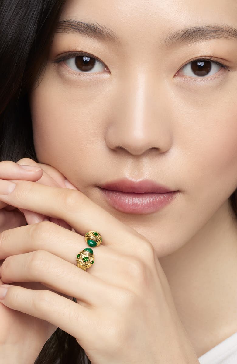 David Yurman Renaissance Color Ring, Alternate, color, 18K Yellow Gold