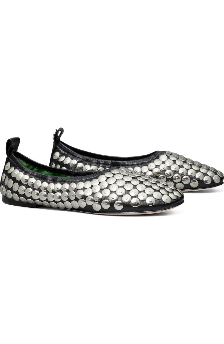 Tory Burch Studded Ballet Flat, Main, color,
