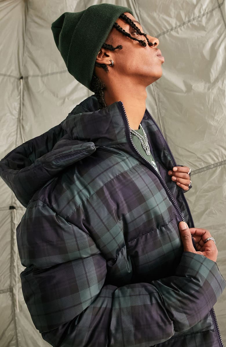 ASOS DESIGN Hooded Puffer Jacket, Alternate, color, 