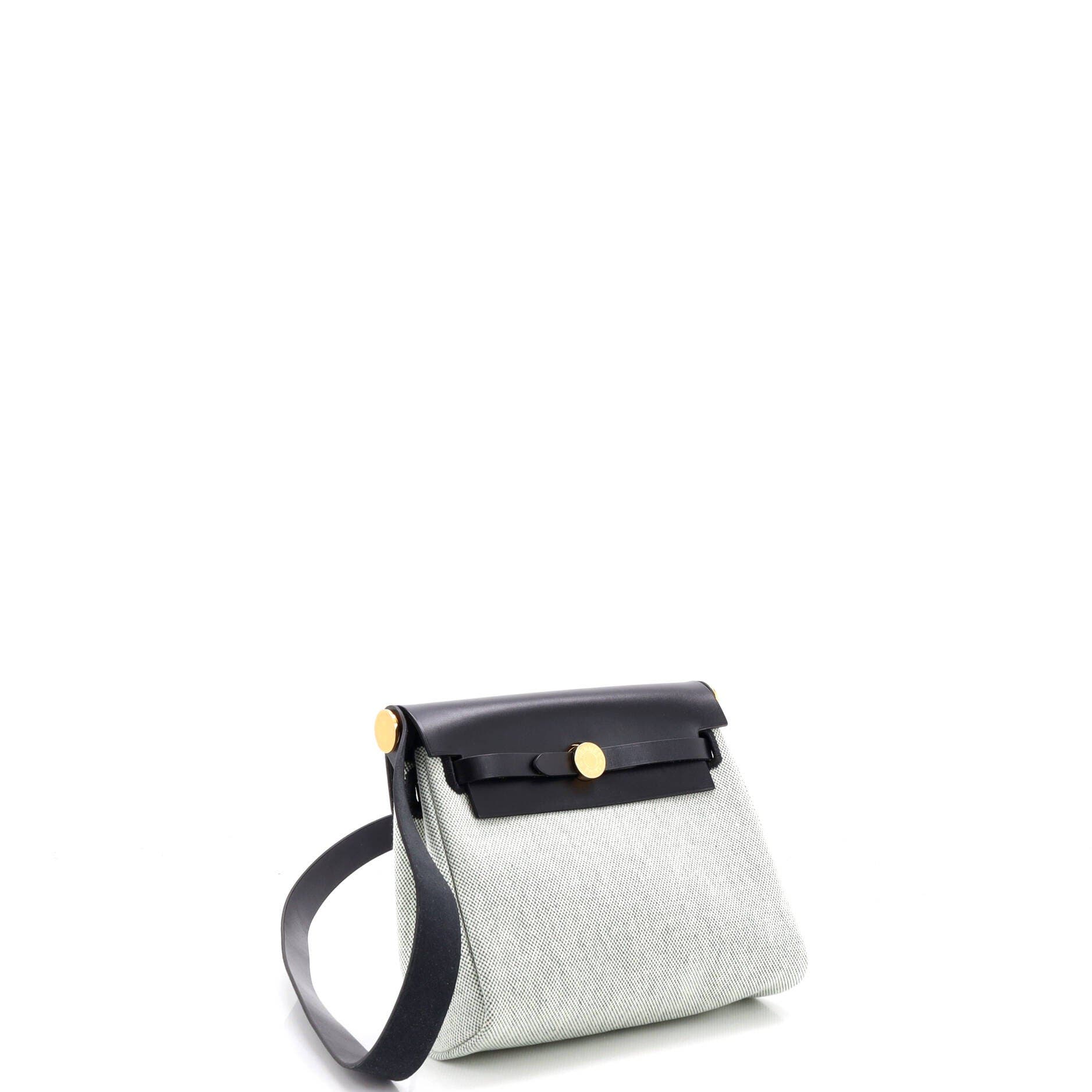 Herbag Zip Toile And Leather 20, Alternate, color, Black