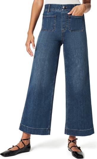 Spanx XS Pull On Raw Hem High Rise Cropped Flare good Jeans