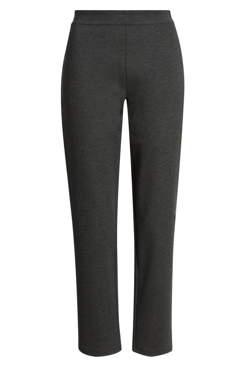 High Waist Ankle Skinny Ponte Pants, Alternate, color, GREY DARK CHARCOAL HEATHER