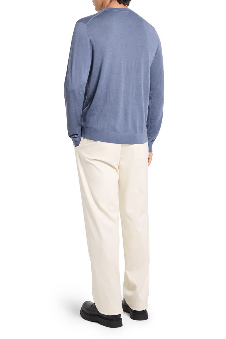 Regal Wool Crewneck Sweater, Alternate, color, DUSK BLUE - 2TU