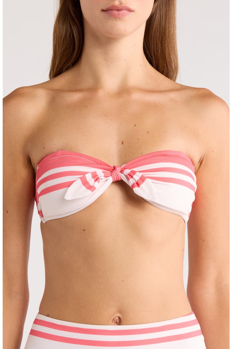 Ava Bandeau Bikini Top, Alternate, color, AYELE FRAGARIA