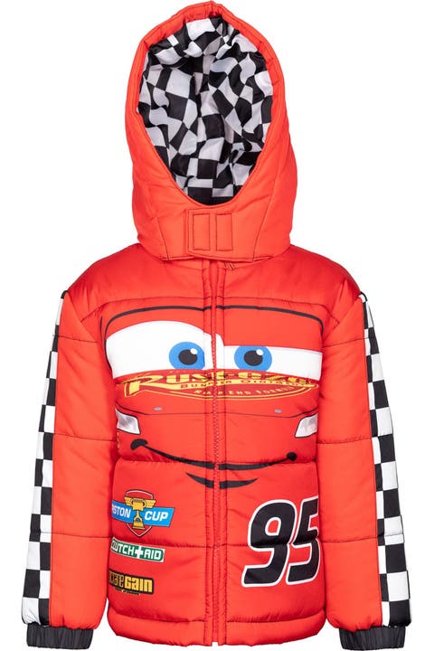 Cars Hooded Zip-up Puffer Coat (toddler & Little Kid)