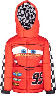 Disney Cars Hooded Zip-up Puffer Coat (toddler & Little Kid)