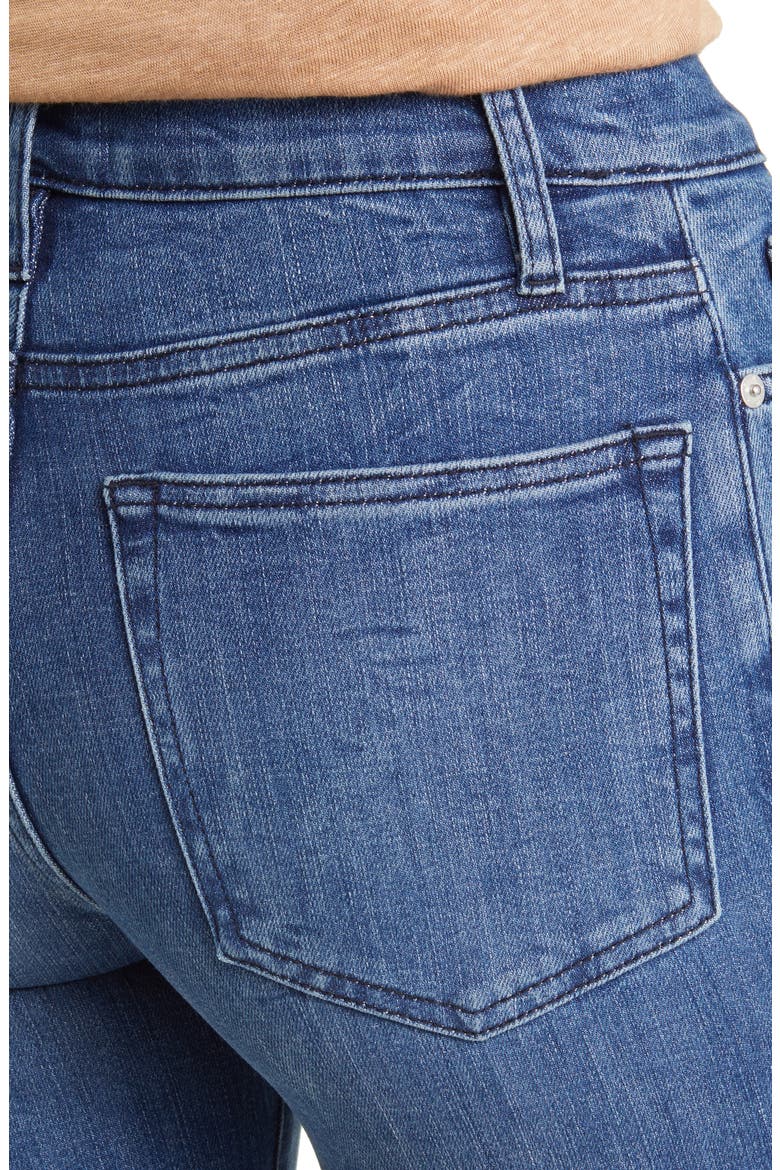 Le High Ripped Straight Leg Jeans, Alternate, color, CROSSINGS