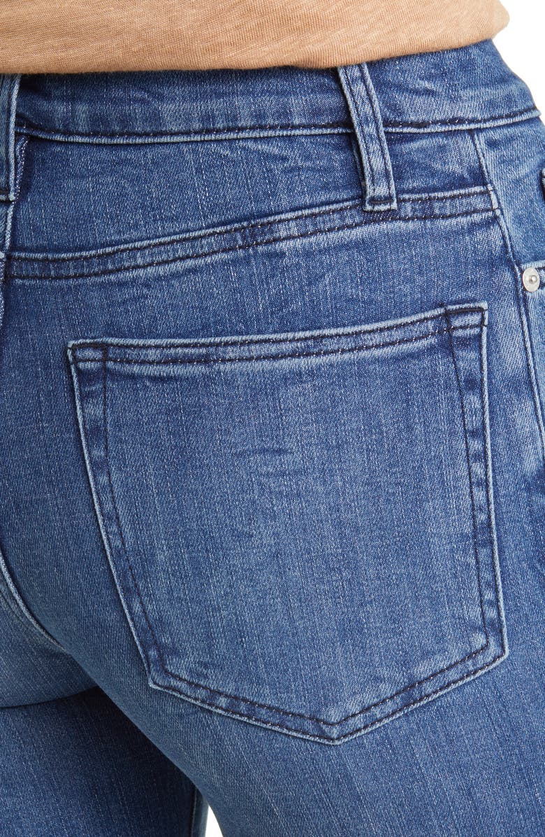 FRAME Le High Ripped Straight Leg Jeans, Alternate, color, Crossings