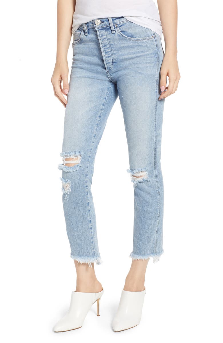 McGuire Valetta High Waist Crop Straight Leg Jeans, Main, color, 