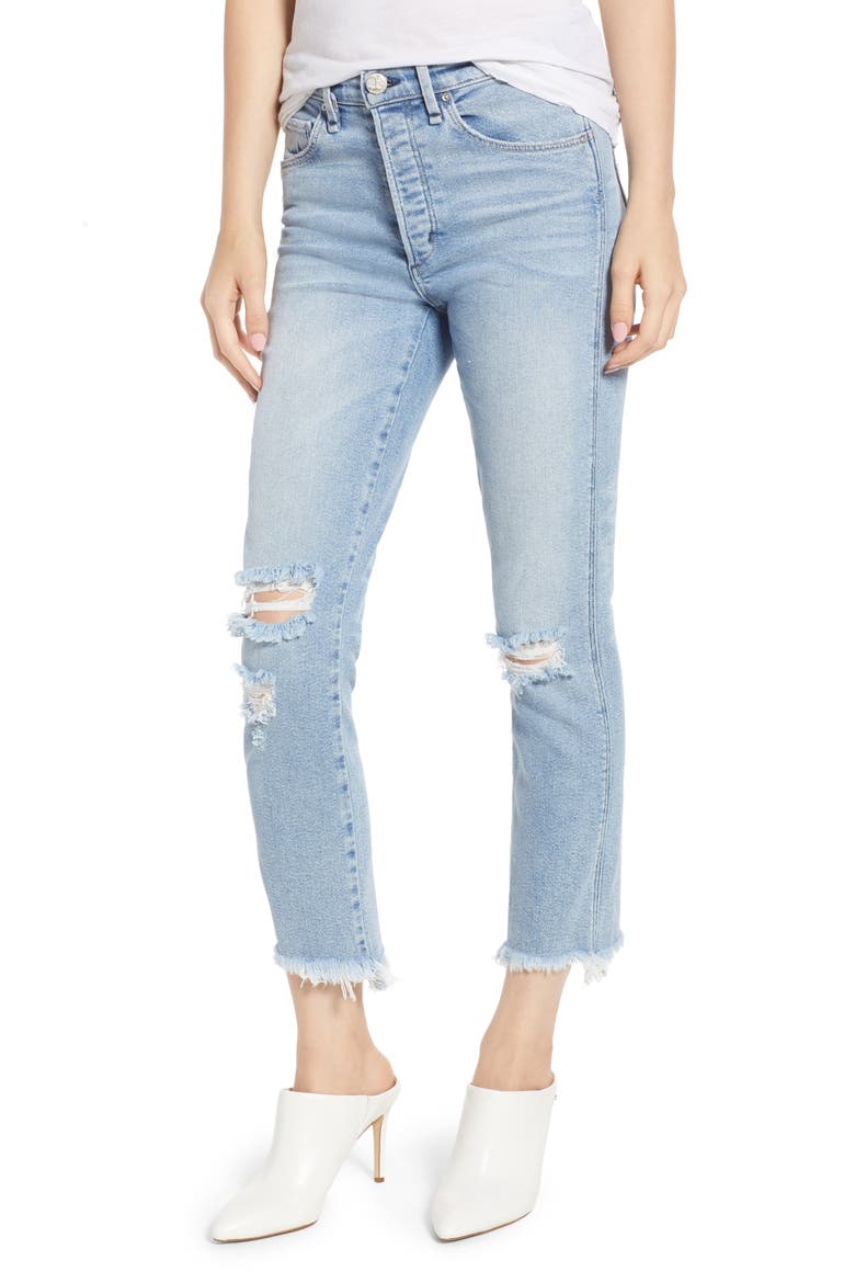 Valetta High Waist Crop Straight Leg Jeans video
