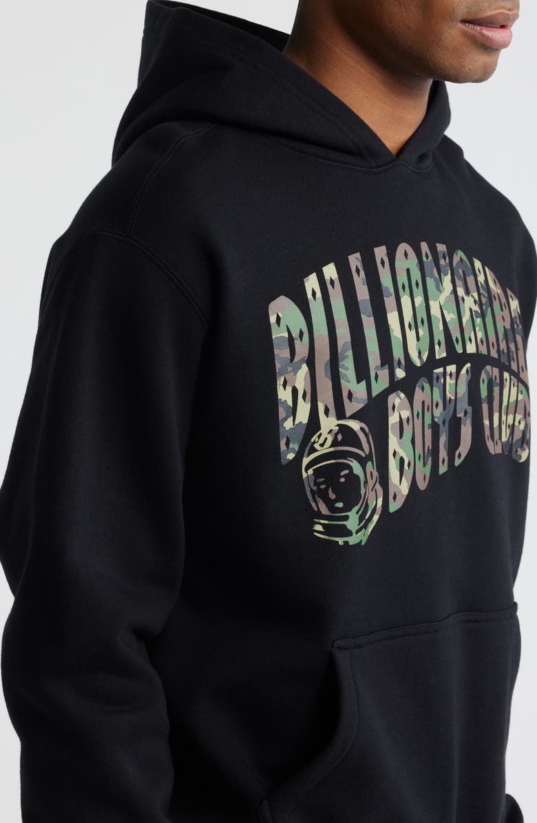 Billionaire Boys Club Camo Logo Graphic Hoodie, Alternate, color, Black