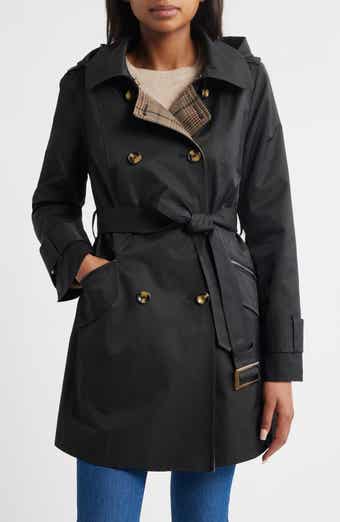 London Fog Double Breasted Trench Raincoat