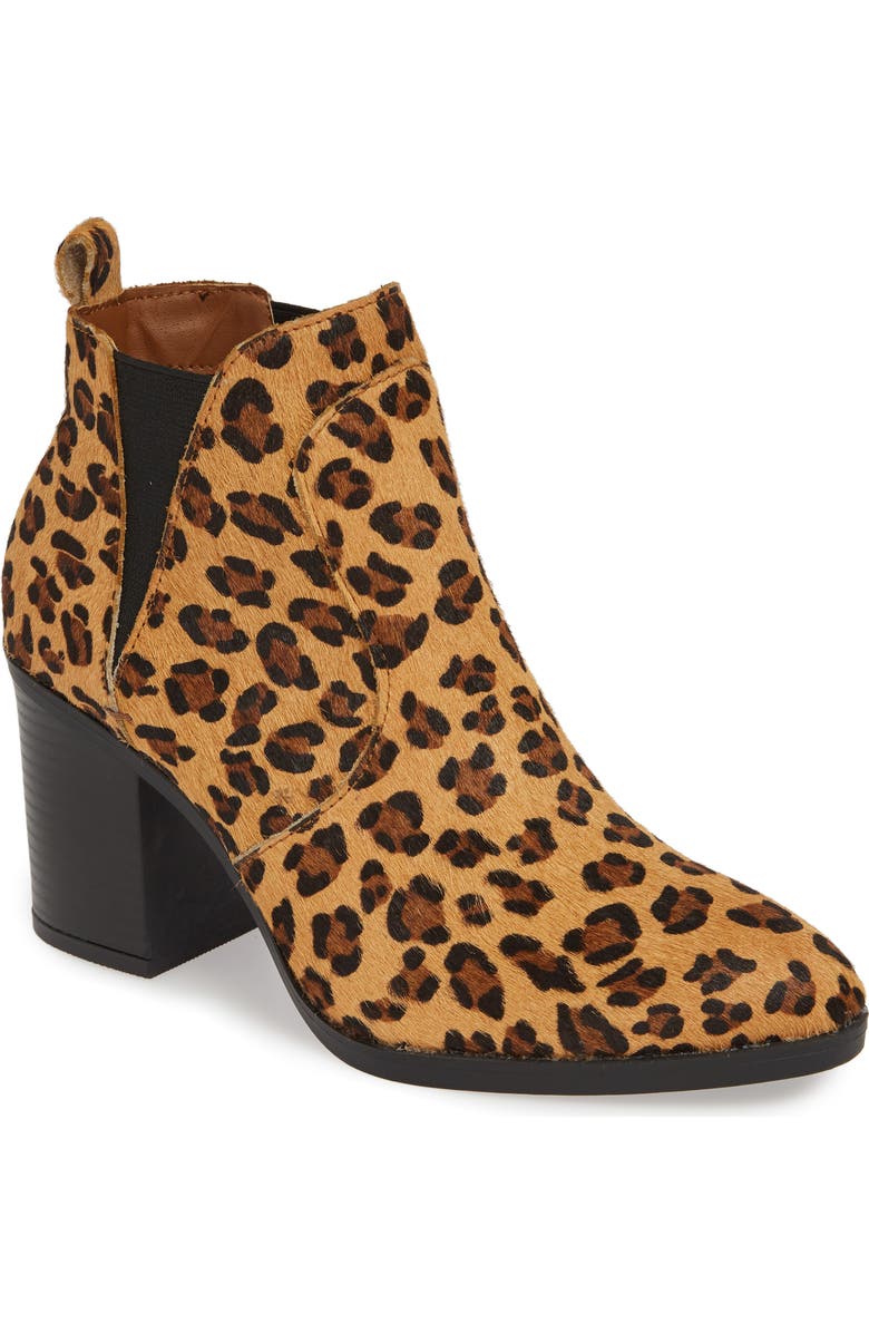 MIA Trinaa Genuine Calf Hair Chelsea Boot, Main, color,