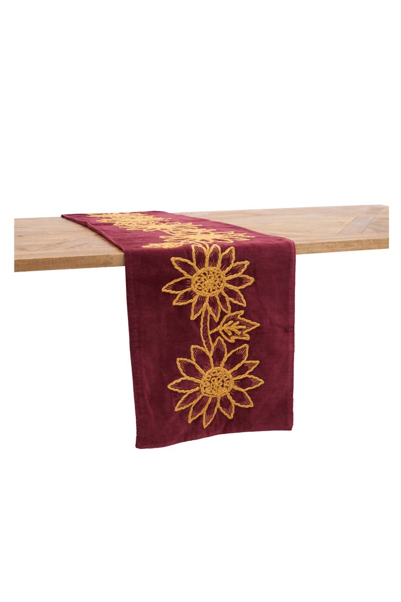 Sunflower Harvest Table Runner 14" x 72", Alternate, color, Yellow