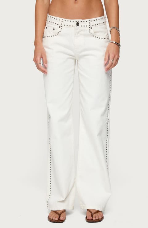 Women's White Low-Rise Jeans | Nordstrom