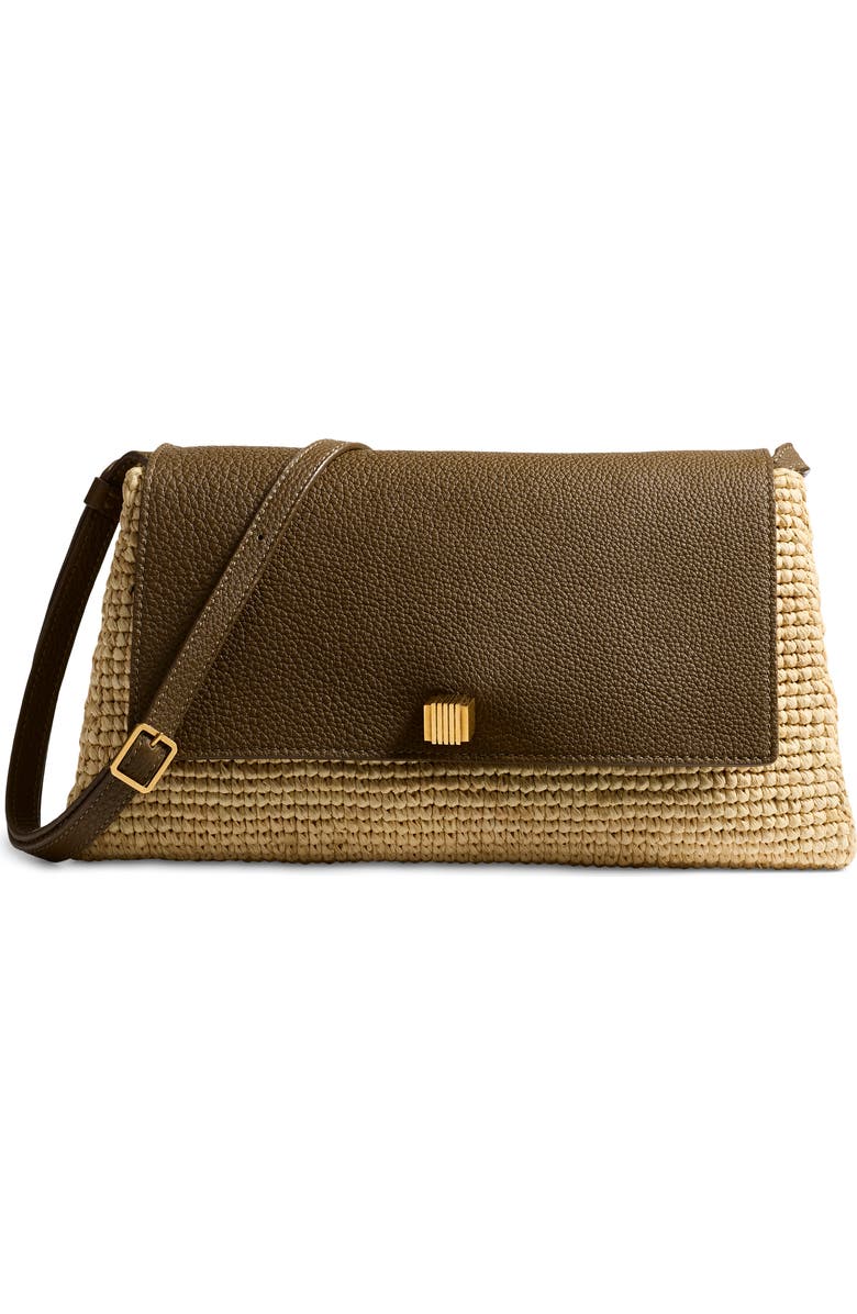 Khaite Audrey Raffia Crossbody Bag, Main, color,