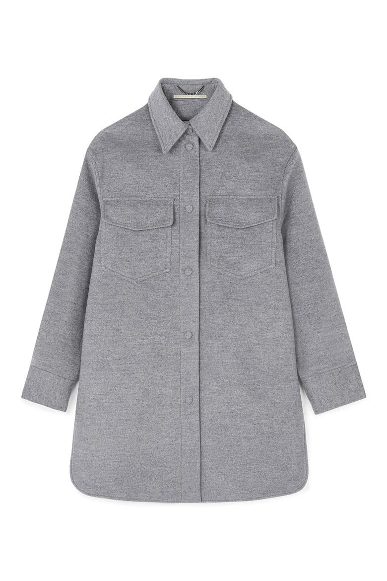 Kerry Oversize Wool Utility Coat, Alternate, color, LIGHT GREY MELANGE