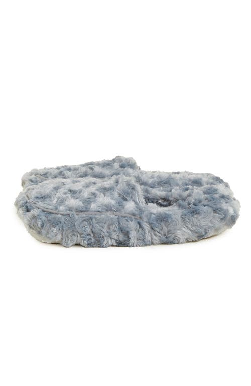 Warmies Curly Plush Slippers In Gray