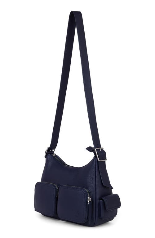 We-ar4 The Cargo Leather Crossbody Bag In Blue
